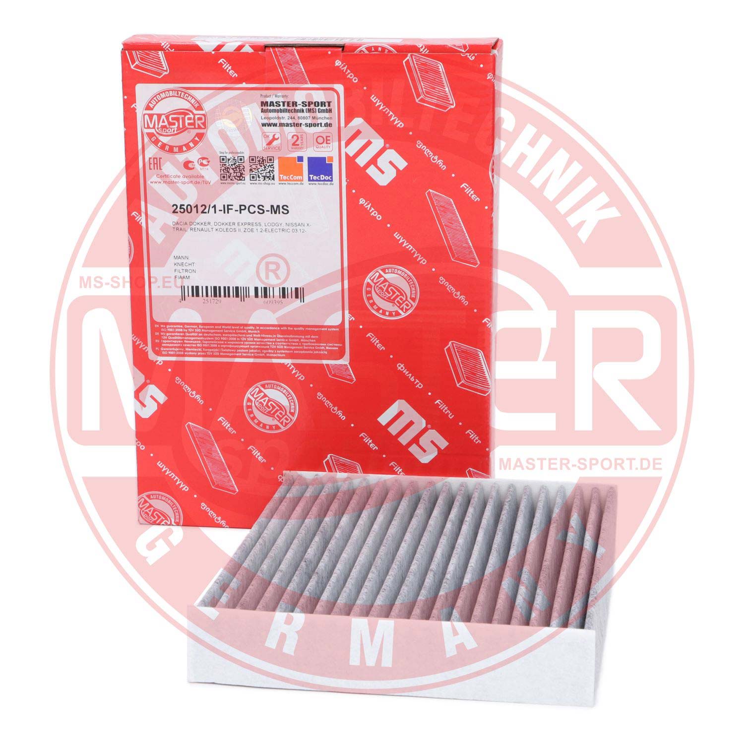 Filtru polen MASTERSPORT GERMANY 25012/1-IF-PCS-MS